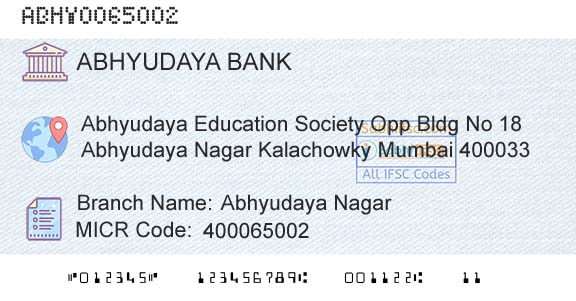Abhyudaya Cooperative Bank Limited Abhyudaya NagarBranch 