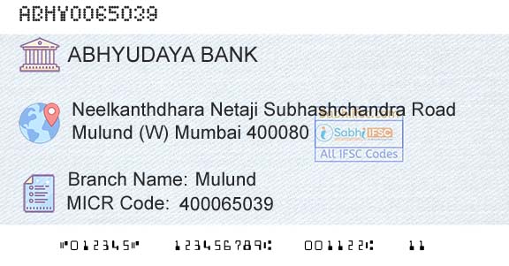 Abhyudaya Cooperative Bank Limited MulundBranch 
