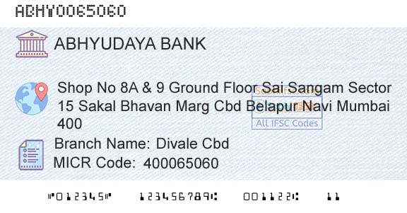 Abhyudaya Cooperative Bank Limited Divale CbdBranch 