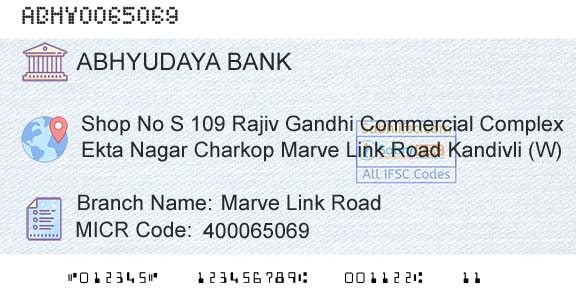 Abhyudaya Cooperative Bank Limited Marve Link RoadBranch 