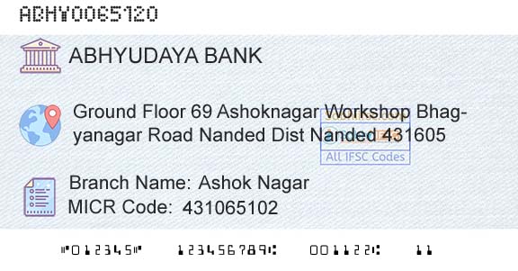 Abhyudaya Cooperative Bank Limited Ashok NagarBranch 