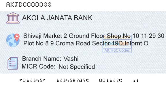 Akola Janata Commercial Cooperative Bank VashiBranch 