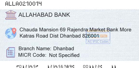 Allahabad Bank DhanbadBranch 