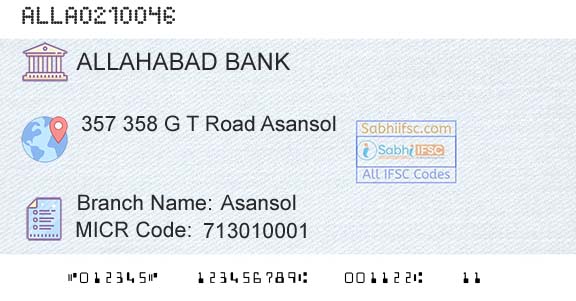 Allahabad Bank AsansolBranch 