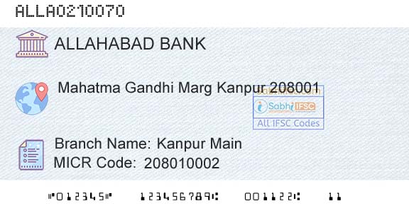 Allahabad Bank Kanpur MainBranch 