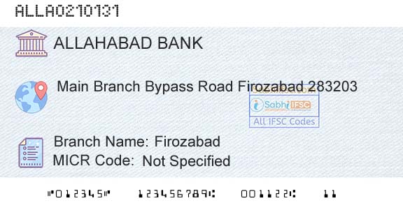 Allahabad Bank FirozabadBranch 