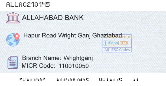 Allahabad Bank WrightganjBranch