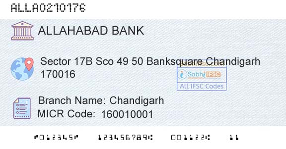Allahabad Bank ChandigarhBranch 
