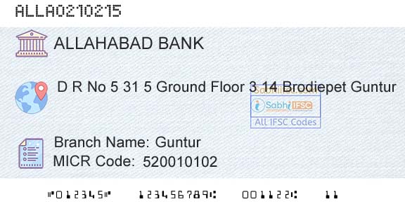 Allahabad Bank GunturBranch 