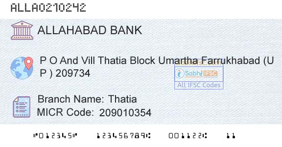 Allahabad Bank ThatiaBranch 