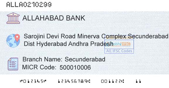 Allahabad Bank SecunderabadBranch 
