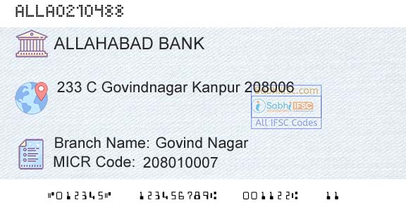 Allahabad Bank Govind NagarBranch 