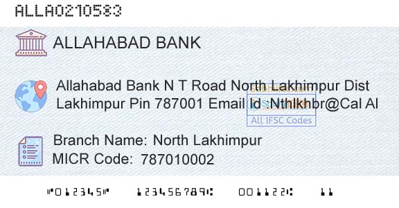 Allahabad Bank North LakhimpurBranch 