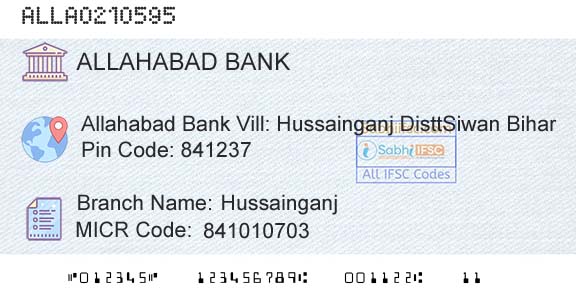 Allahabad Bank HussainganjBranch 