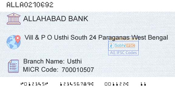 Allahabad Bank UsthiBranch 
