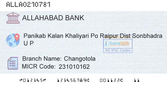 Allahabad Bank ChangotolaBranch 