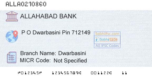 Allahabad Bank DwarbasiniBranch 