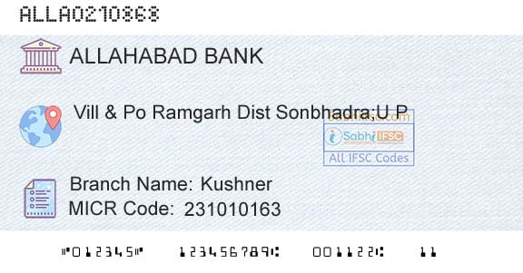 Allahabad Bank KushnerBranch 
