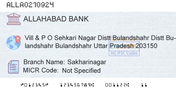 Allahabad Bank SakharinagarBranch 