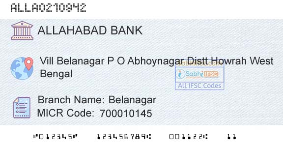Allahabad Bank BelanagarBranch 