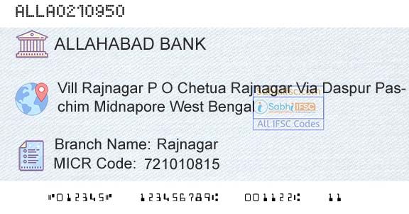 Allahabad Bank RajnagarBranch 