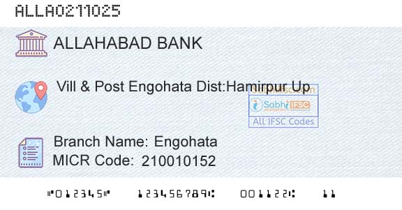 Allahabad Bank EngohataBranch 