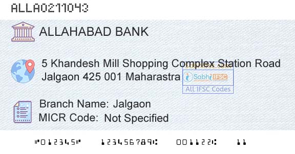 Allahabad Bank JalgaonBranch 