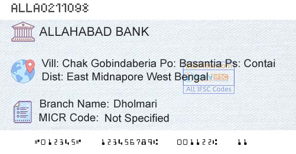 Allahabad Bank DholmariBranch 