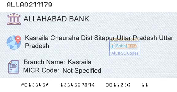 Allahabad Bank KasrailaBranch 