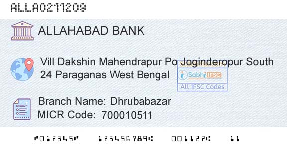 Allahabad Bank DhrubabazarBranch 