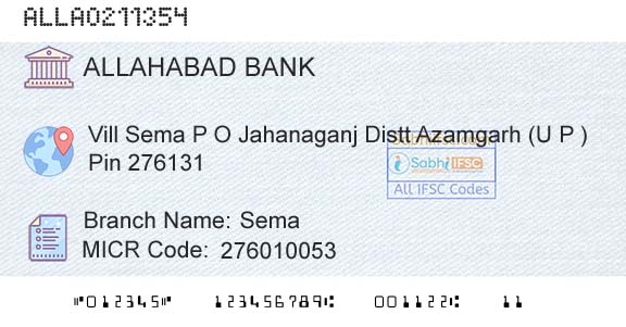 Allahabad Bank SemaBranch 