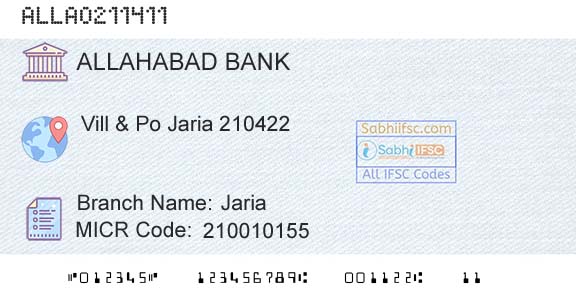 Allahabad Bank JariaBranch