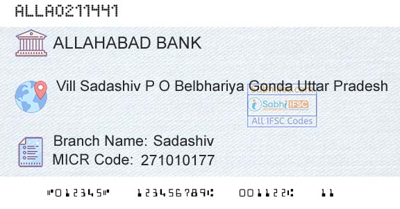 Allahabad Bank SadashivBranch 