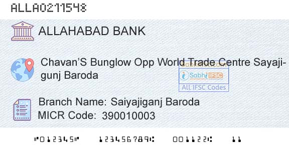 Allahabad Bank Saiyajiganj BarodaBranch 