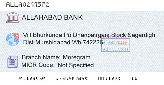 Allahabad Bank MoregramBranch 