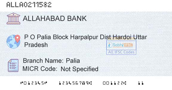 Allahabad Bank PaliaBranch 