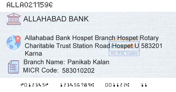 Allahabad Bank Panikab KalanBranch 
