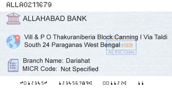 Allahabad Bank DariahatBranch 