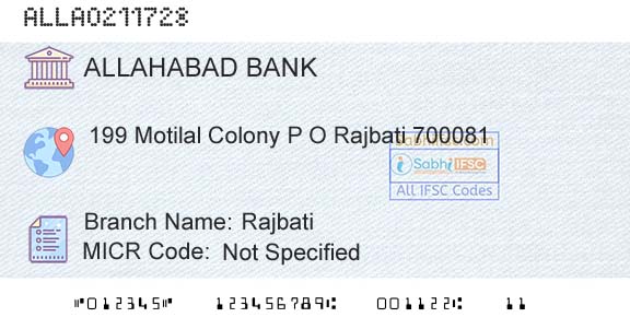 Allahabad Bank RajbatiBranch 