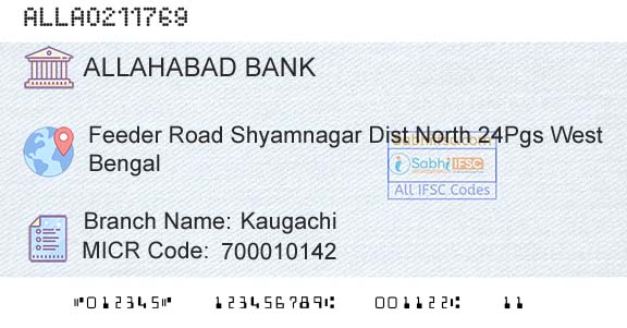 Allahabad Bank KaugachiBranch 