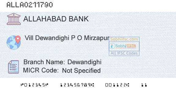 Allahabad Bank DewandighiBranch 