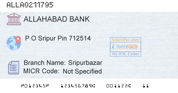 Allahabad Bank SripurbazarBranch 