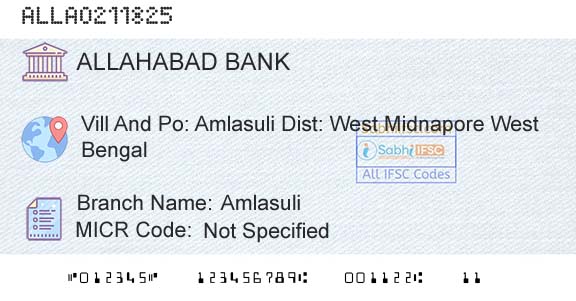 Allahabad Bank AmlasuliBranch 