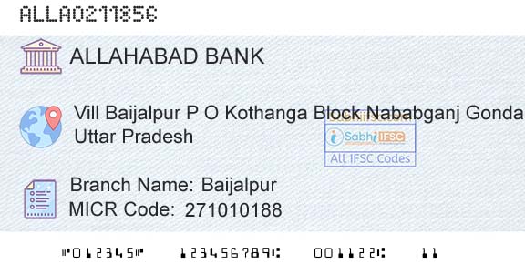 Allahabad Bank BaijalpurBranch 