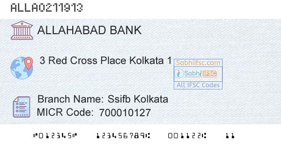 Allahabad Bank Ssifb KolkataBranch 