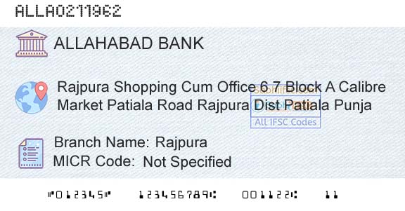 Allahabad Bank RajpuraBranch 