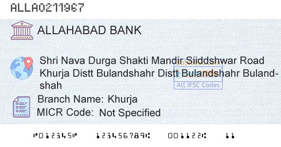 Allahabad Bank KhurjaBranch 