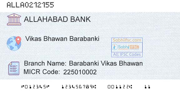 Allahabad Bank Barabanki Vikas BhawanBranch 