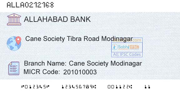 Allahabad Bank Cane Society ModinagarBranch 