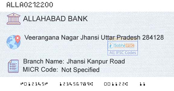 Allahabad Bank Jhansi Kanpur RoadBranch 